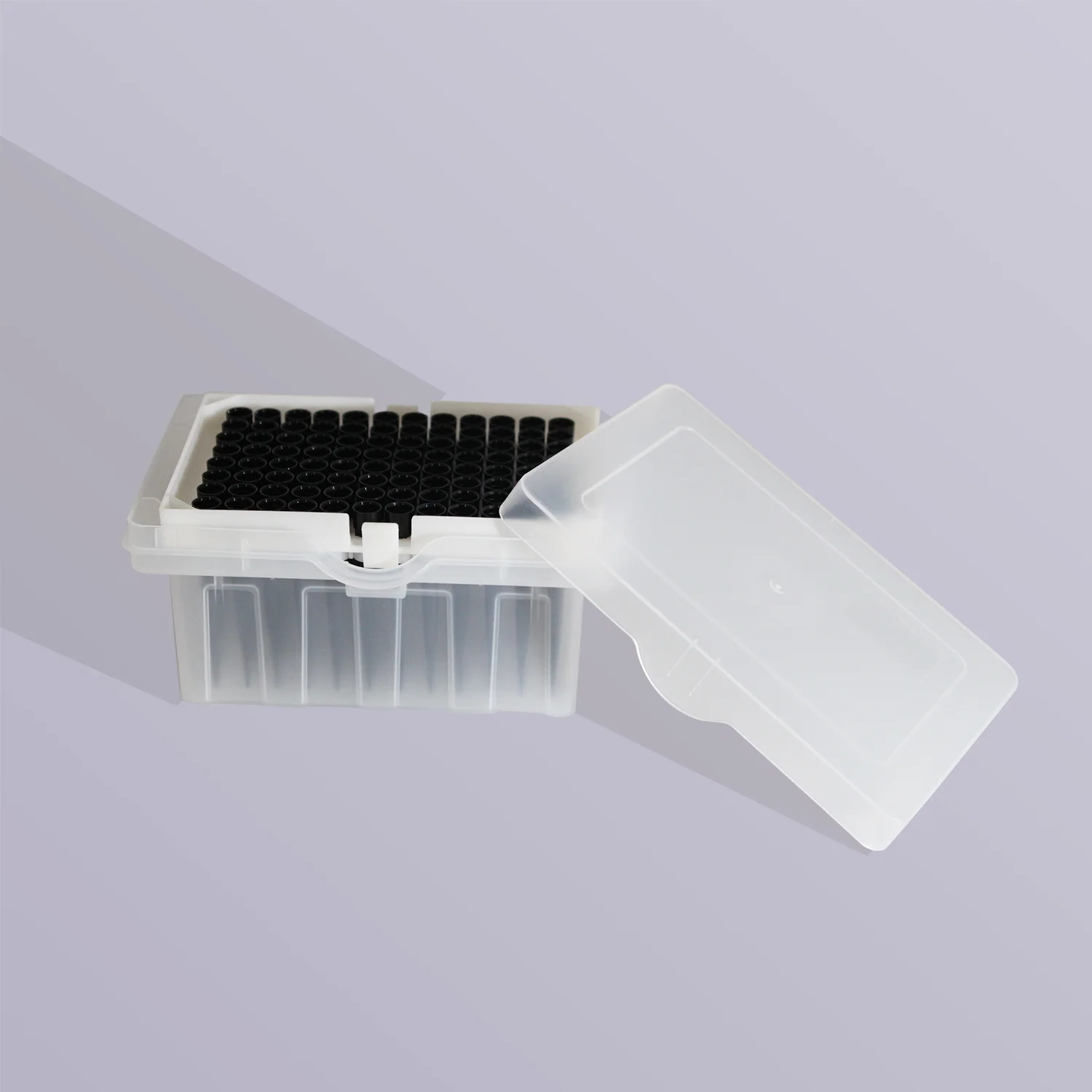 

96 Pcs Cassette Micropipette Tips 300ul/1000ul Black Conductive Sterile Cartridge Filter Tips Lab Equipment 95mm/60.05mm