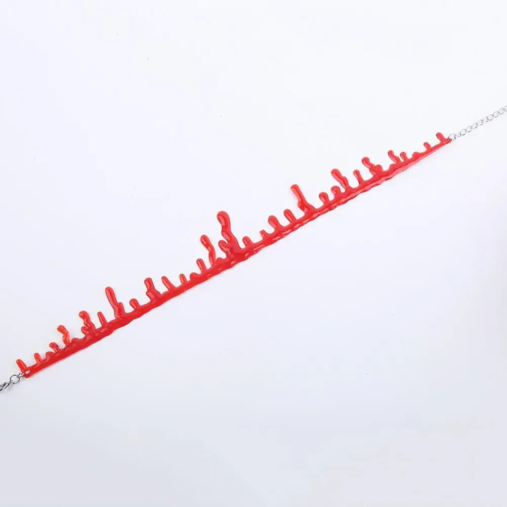 32 См Ожерелье С Искусственной Кровью Вампира Колье На Тему Страшного Фильма