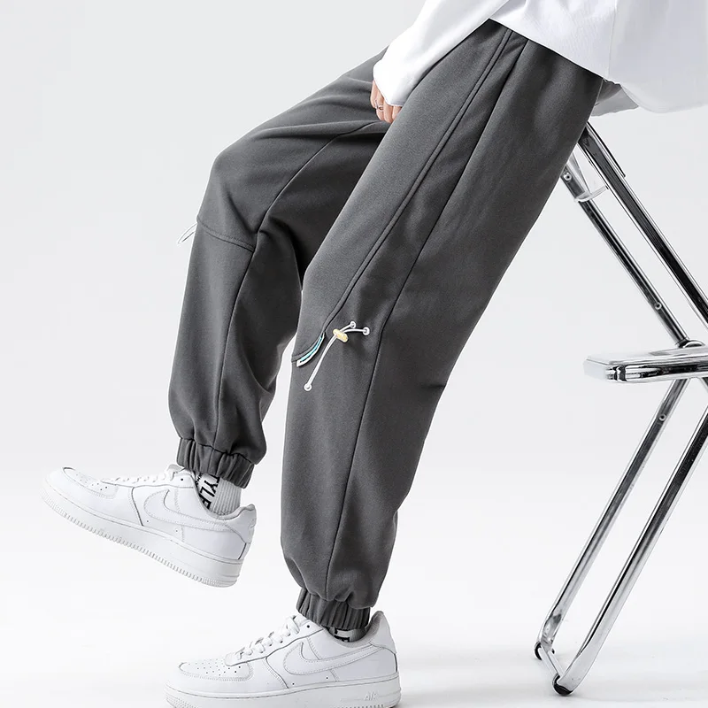 Autumn Trend Korean Version Loose Casual Lovers Pull Rope Guard Pants Male Teenage Students Handsome and Versatile Bunched Pants