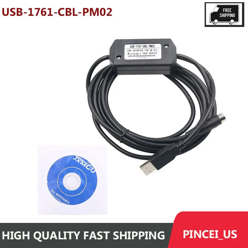 

USB-1761-CBL-PM02 10FT Programming Cable for Micrologix 1000 1200 1500 pe66
