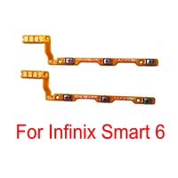 10pcs power and volume flex cable for infinix smart 6 power on off switch volume up down side button key flex cable repair parts