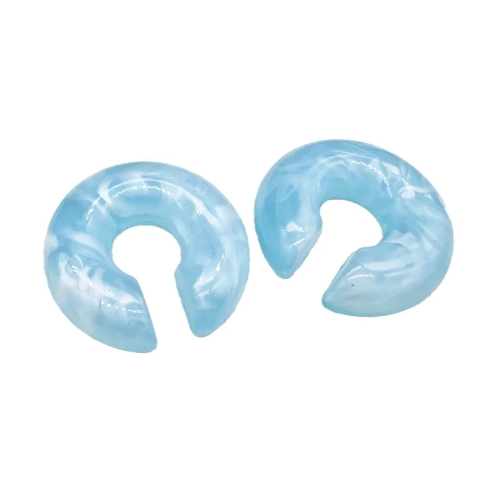 Серьги клипсы Dawndesslo акрил круглые