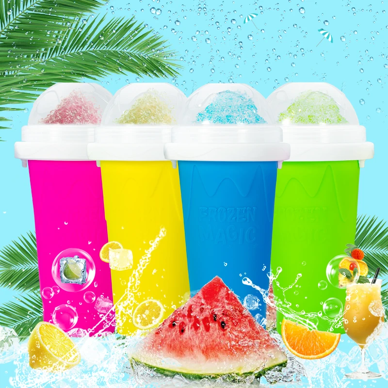 

Quick-Frozen Smoothies Cup Homemade Milkshake Bottle Slush and Shake Maker Fast Cooling Cup Ice Cream Slushy Maker Bottle Cup