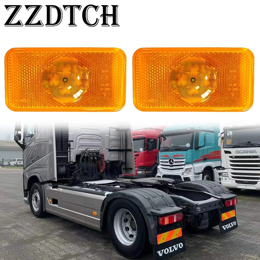 

10 PCS 24V 4Led Side Marker Lamp for Volvo FH12 FM12 FH16 FMX500 truck side lamp E APPROVE 20398660 20789440