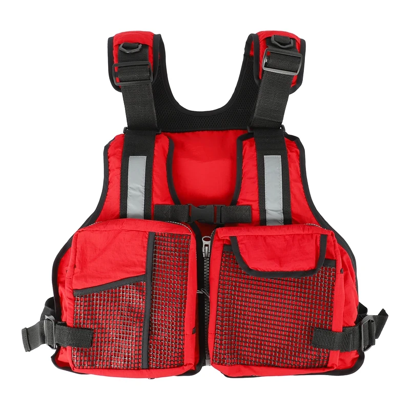 

Thickened Adult Life Jacket Vest Multi Pocket Life Jacket Buoyancy Aid Safe Sailing Fly Fishing Outdoor Sport Vest