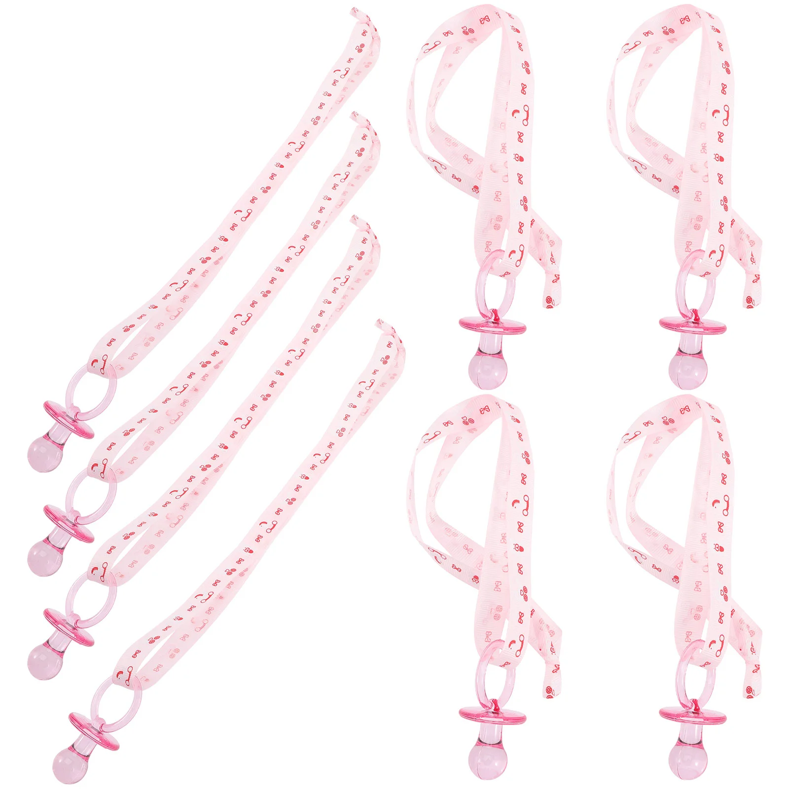 

20 Pcs Teether Baby Shower Pacifier Decor Games Girls Prizes Boys' Accessories Small Plastic Pacifiers Necklace Mini