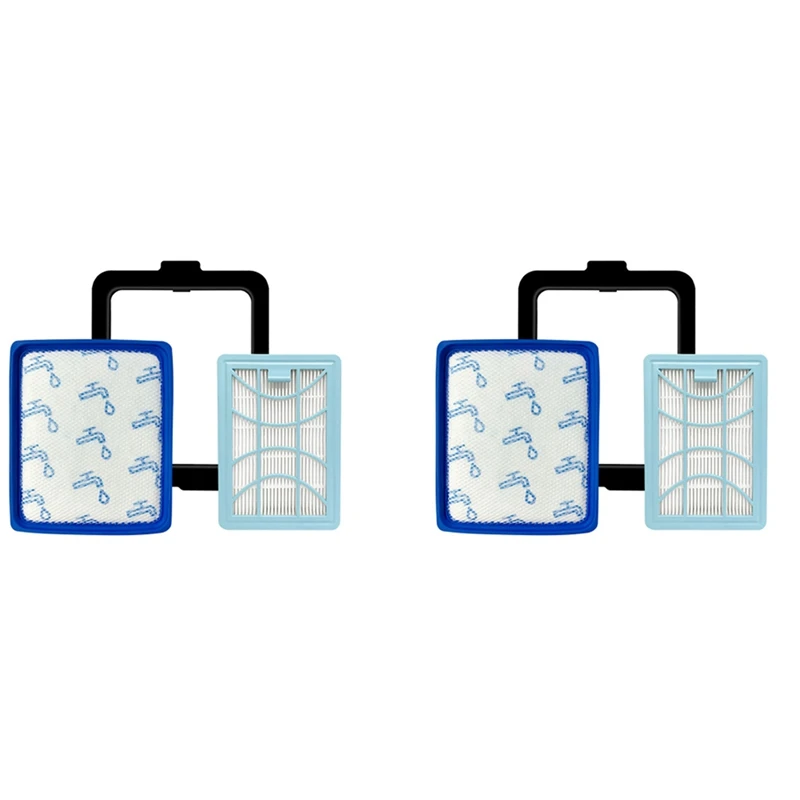

2X HEPA Filter Replacement Kit For FC9732 FC9728 FC9735 Vacuum Cleaner HEPA Filter Frame Replacement Kit