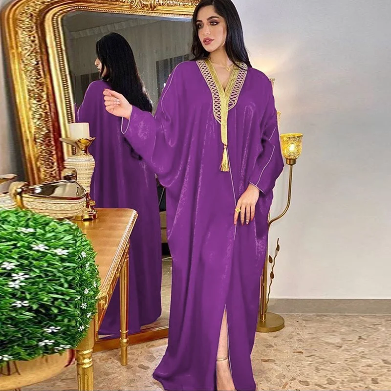 Ramadan 2022 Dubai Abaya Plus Size African Dresses For Women Moroccan Caftan Evening Dress Kaftan Maxi Gown Boubou Djellaba