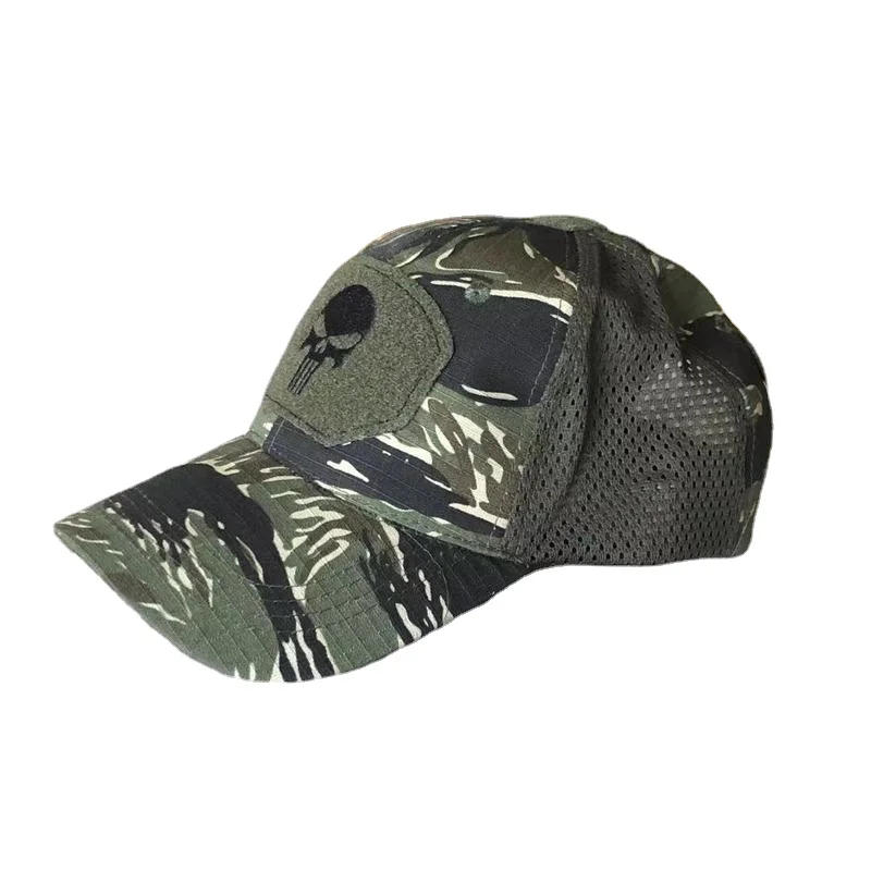 

Woodland Tigerstripe Camo Tactical Baseball Cap Vietnam War SOG Style Tiger Stripe Camouflage Outdoor Militar Hat