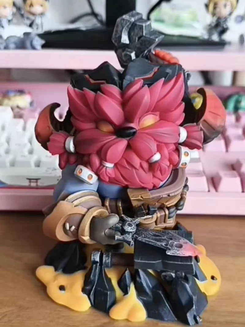 Фото Оригинальная фигурка Ornn из League of Legends (LoL) «Огонь под горой», Q-версия, модель-статуэтка, настольное украшение, коллекционная игрушка №3