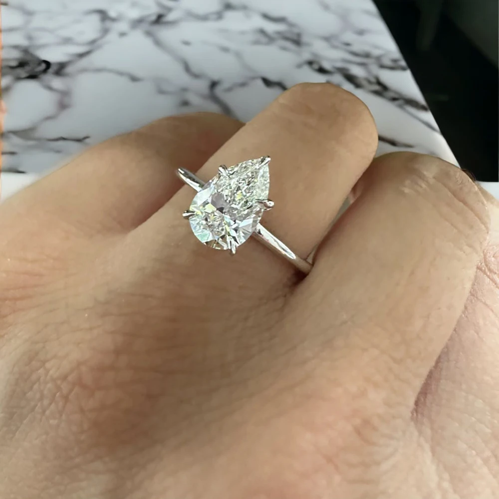 1 5-2 0 карата грушевидной огранки E VS1 14-каратное желтое золото с бриллиантом