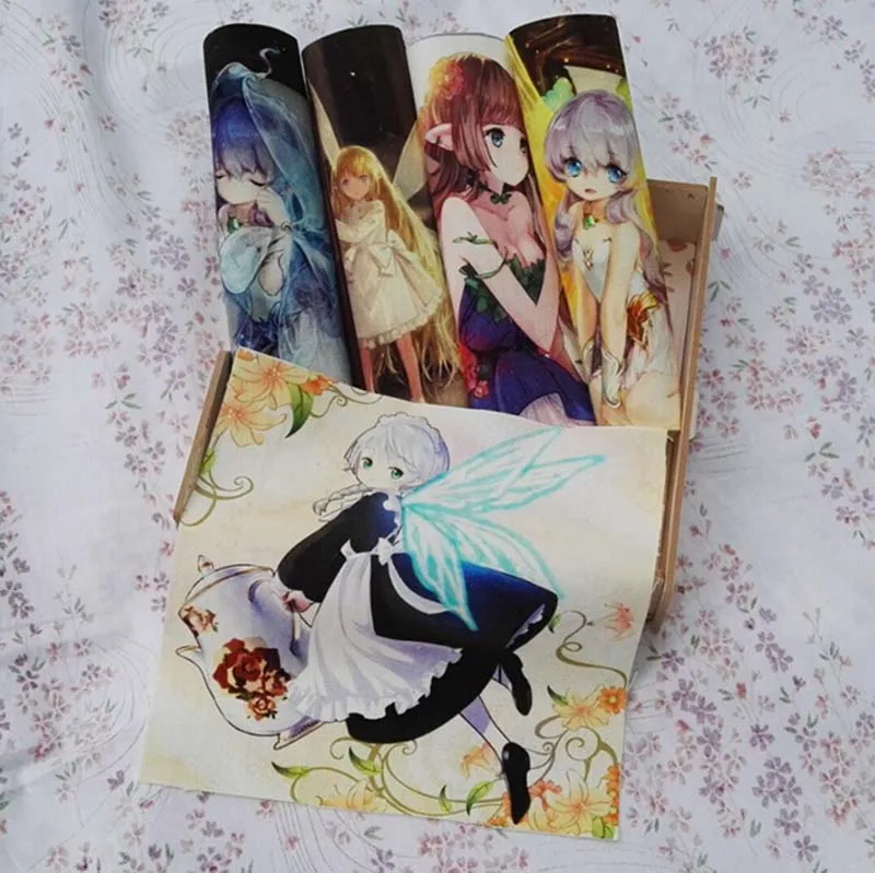 5 шт./лот 18*18 см красивый маленький ангел с цветочным узором для девочек 100%