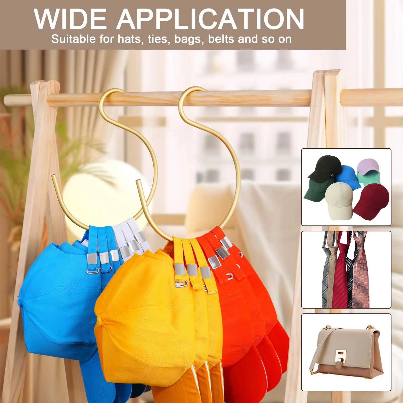 Крючки для шляп бейсболок алюминиевый органайзер вешалка кепок стойка хранения