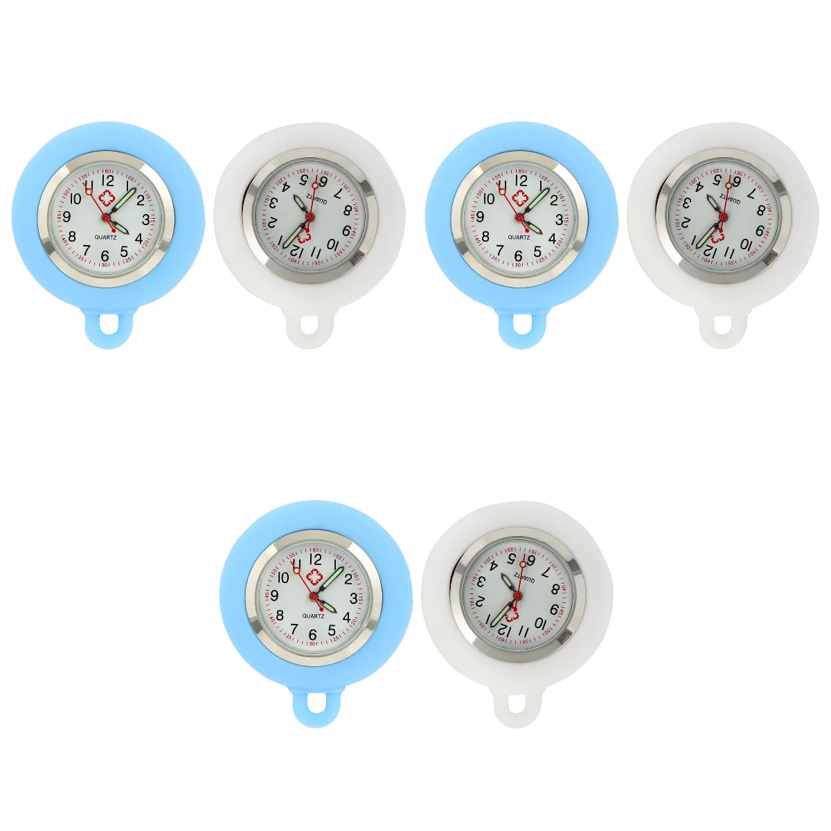 

6 pcs Handmade Quartz Pocket Watch Dial DIY Material Nurse Pocket Watch Dial