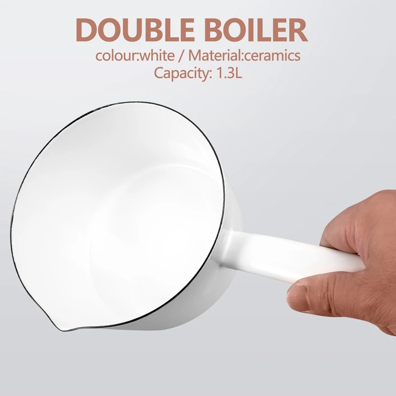 Белая керамическая кастрюля для молока л в японском стиле кухонная