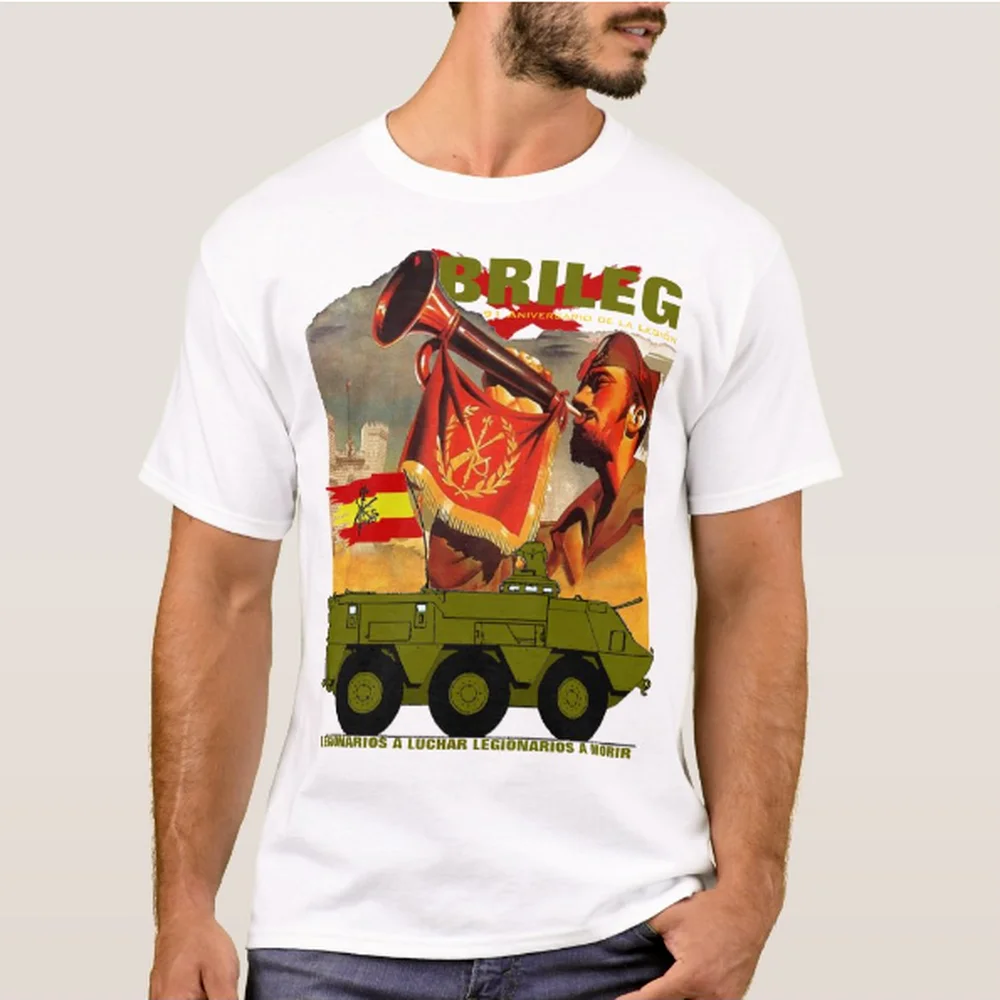 

Spanish Legion BRILEG 91st Anniversary Men T-Shirt Short Sleeve Casual Cotton Summer T-Shirts