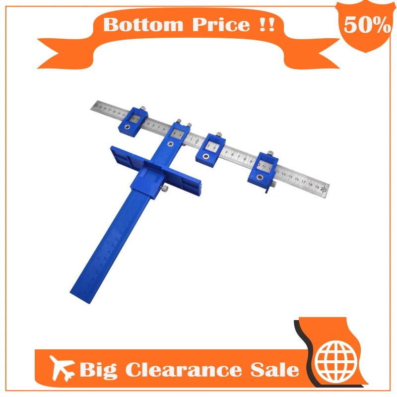 

Multi-function Drill Punch Locator Furniture Woodworking Drill Guide Drilling Dowelling Hole Saw Adjustable