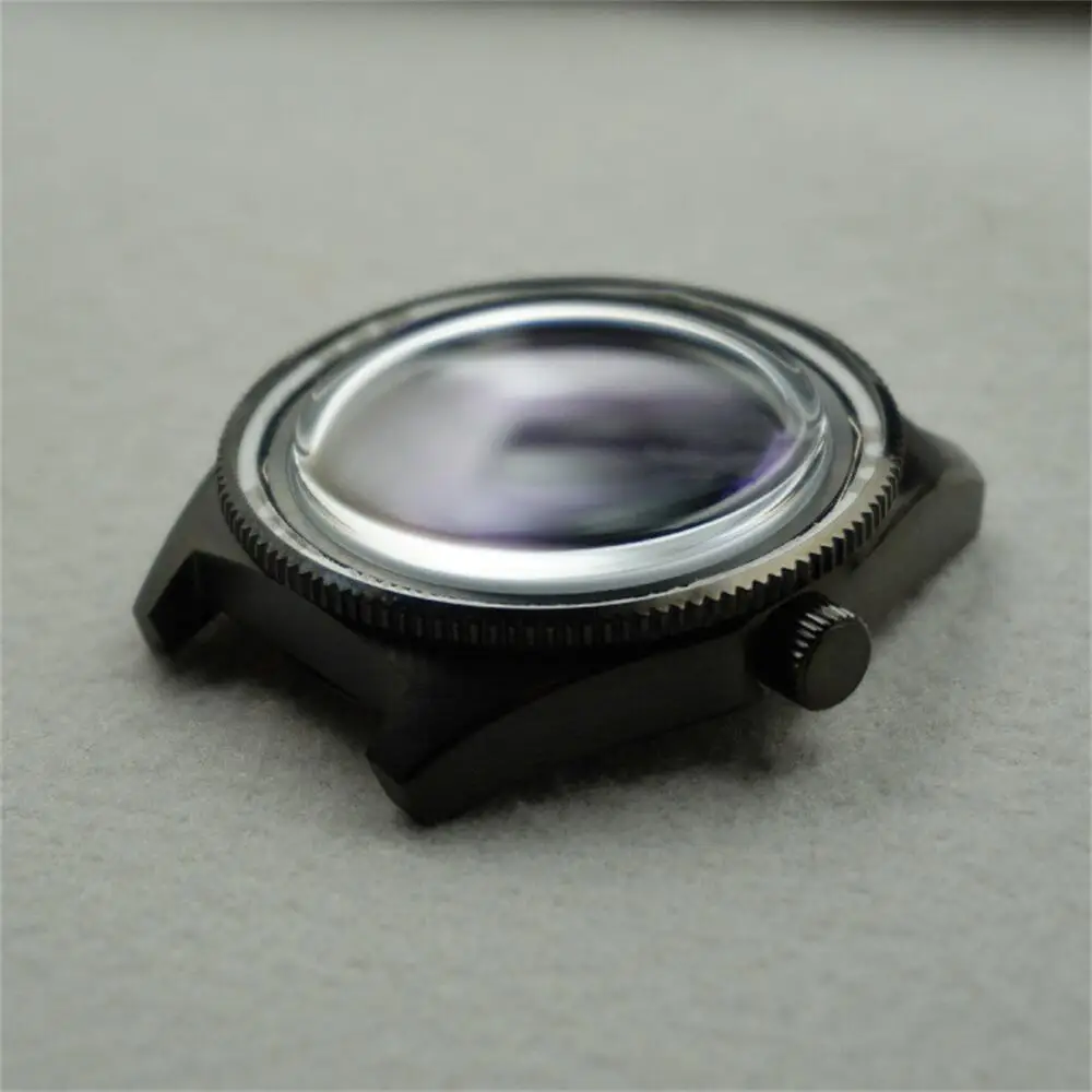 NH35 case black Yuanzu case modified mechanical watch watch case NH36/4R35 movement suitable for 50ATM waterproof