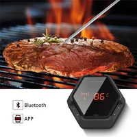 inkbird bbq grill thermometer 150ft bluetooth ibt 6xs with magnet 1000mah li batteryusb charging cable timer alarm 6 probes