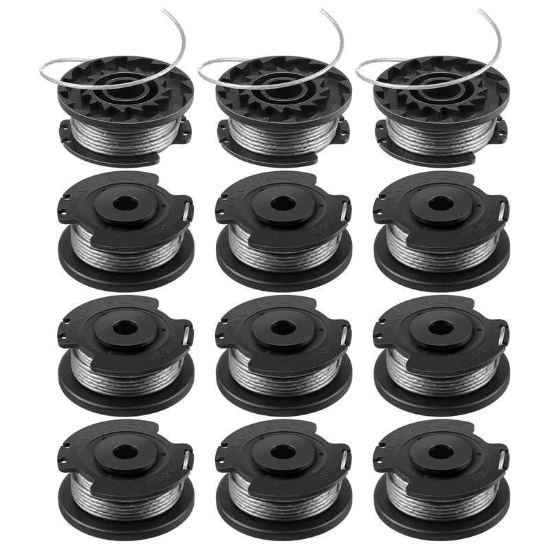 

12 Pack F016800385 Line String Trimmer Replacement Spool for EasyGrassCut Garden Grass Trimmer Line 16Ft 0.065inch
