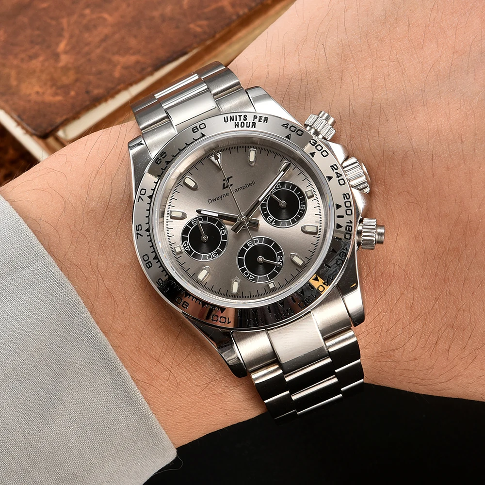 Мужские кварцевые часы с хронографом 39 3 мм 20 ремешков