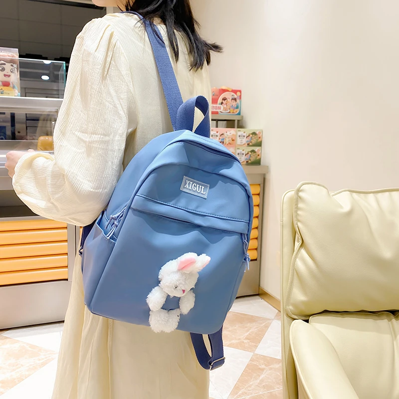 Schoolbag Girl 2023 New Model Elementary Middle School High School Students Go Out Small Backpack Portable Fashion Doll