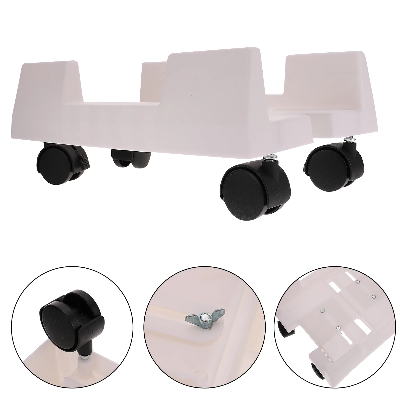 

Bracket Computer Case Tower Computers Fall The Ground CPU Stand Wheels Shelf Pp Plastic Casters Desktop