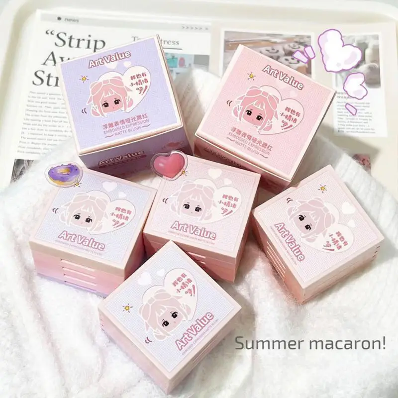 

Макияж с высоким уровнем дисков, мелкая пудра, неплавающая пудра, Стойкий цвет, многоразовая палитра румян, Пудровые матовые румяна