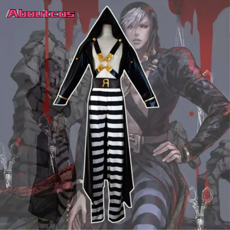Аниме JoJo Bizarre Adventure Risotto черный костюм для косплея золотая ветровая шляпа топ