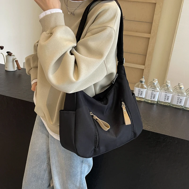 Сумка через плечо новинка 2024 однотонная Холщовая пельменей Корейская версия