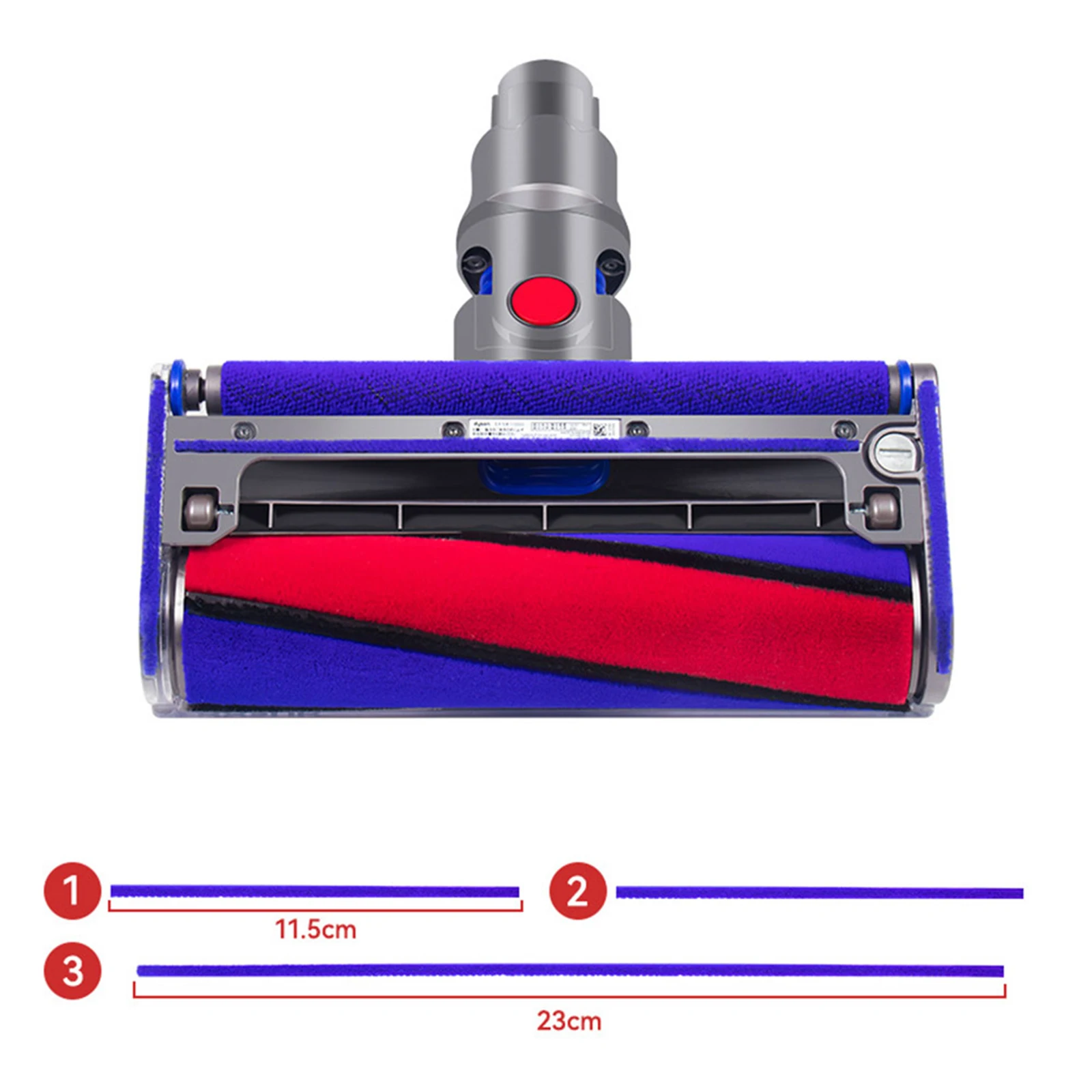 

Мягкие плюшевые полоски для пылесоса Dyson V6 V7 V8 V10 V11, сменные головки с осями, роликами и отверткой, 9 шт.