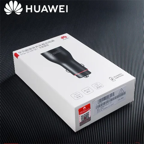 Новое оригинальное автомобильное зарядное устройство HUAWEI 22,5 Вт с двумя USB-портами, универсальное быстрое зарядное устройство для iPhone, Huawei, Xiaomi