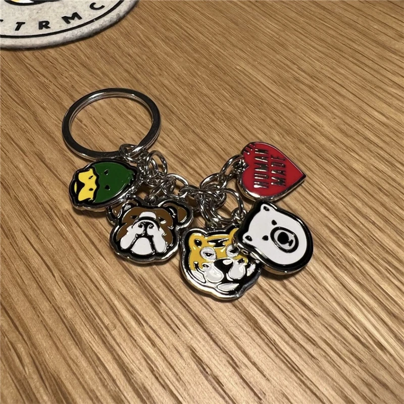 

Fashion Classic Animal Keychain Human Made Key Chains Men Women 1:1 Best Quality Keychain Pendant