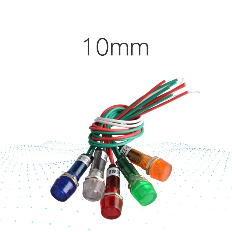 

Зеленая и красная сигнальная лампа, 10 мм, 12 В, 220 В