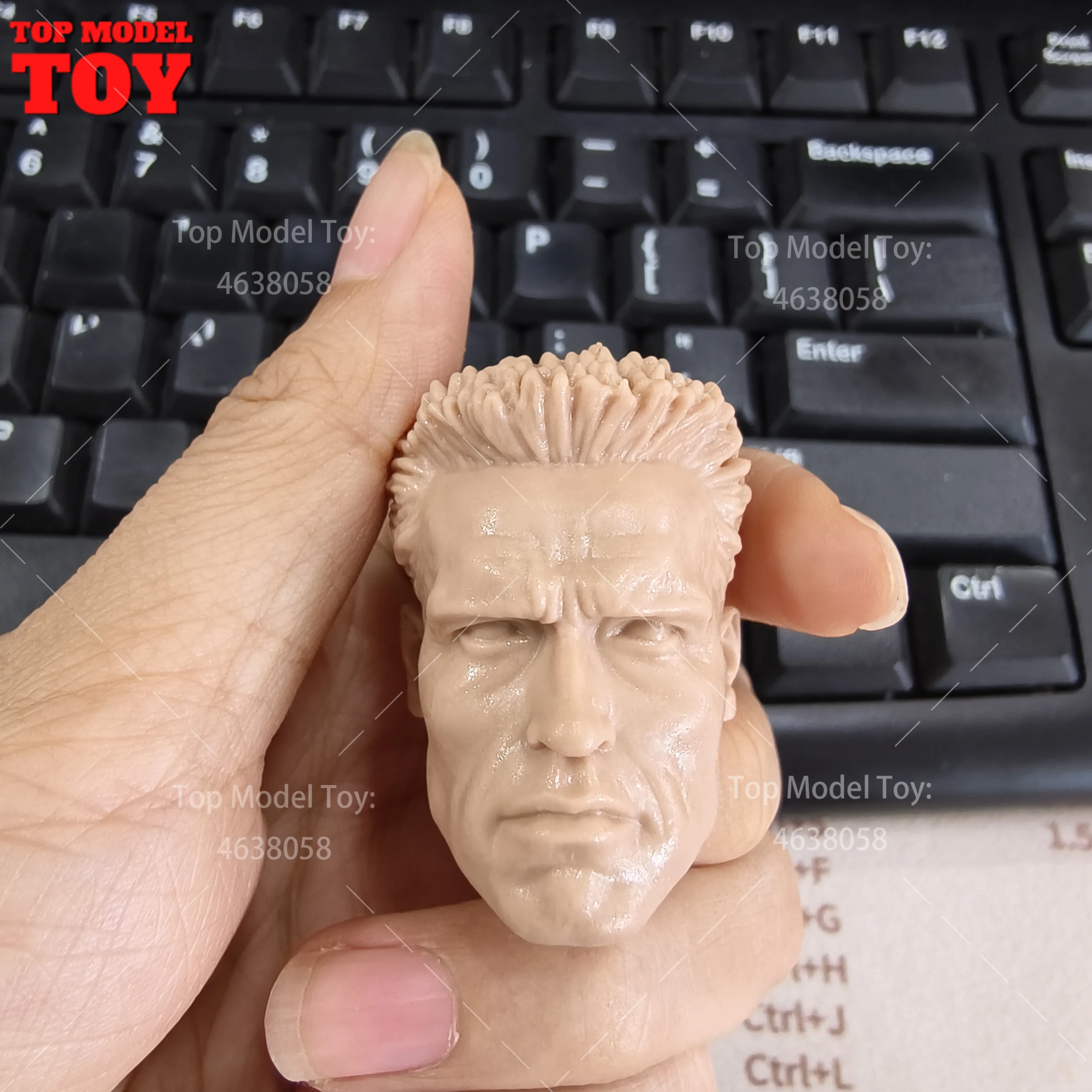 THREEQ MG002 16 Брэд Питт T800 голова Арнольда скульптура головы из ПВХ модель для резьбы подходит для 12-дюймовой экшн-фигурки мужского солдата, тела куклы (art.: 3920cfbc29c2f) - 3920cfbc29c2f