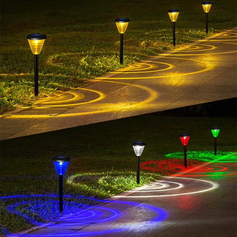 

RGB Color Changing Solar Led Lights Outdoor Light Control Waterproof Courtyard Pathway Garden Decoration Lawn Landscape Lamps