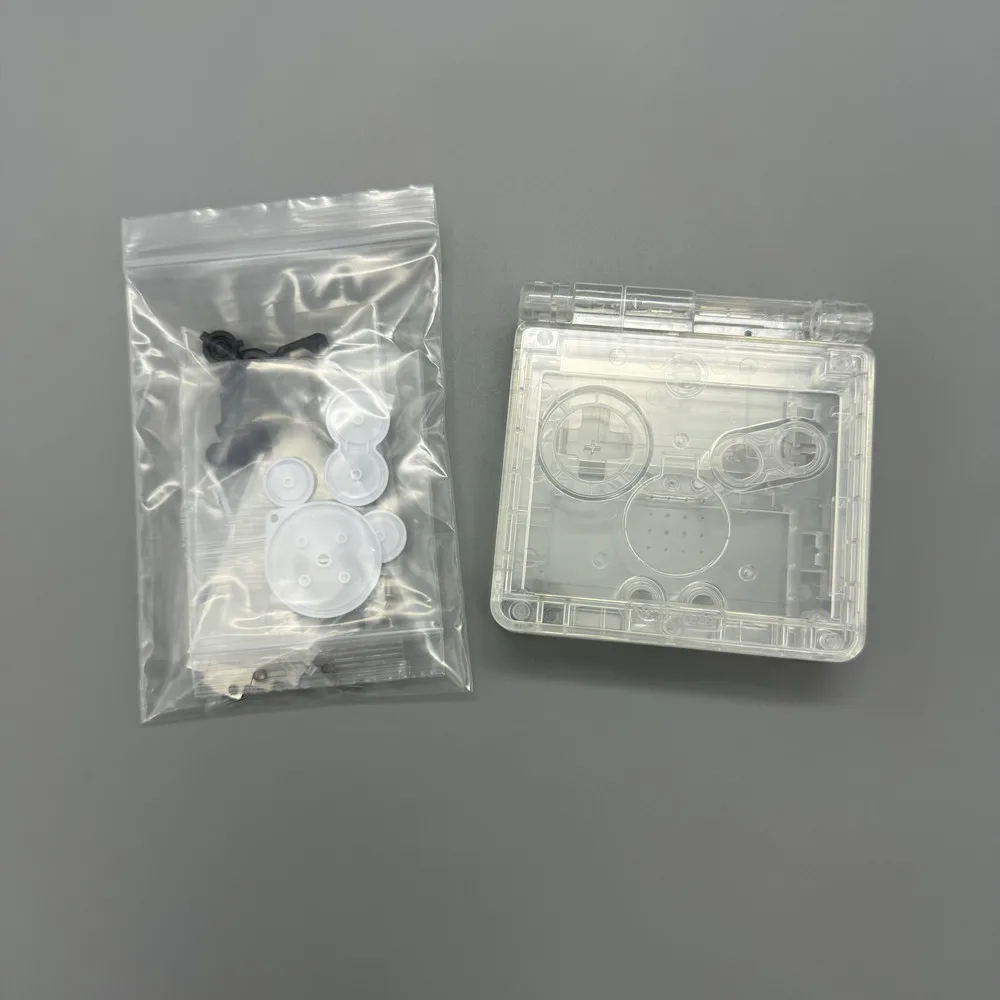Фото Высокопрозрачный красочный корпус для GBA SP для ремонта игровой консоли Gameboy Advance sp, поддержка оригинального экрана IPS №4