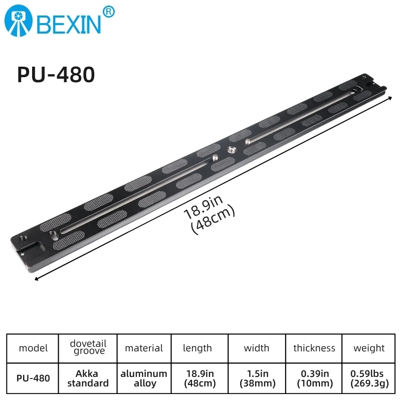 

BEXIN алюминиевая направляющая 380 мм PU-380