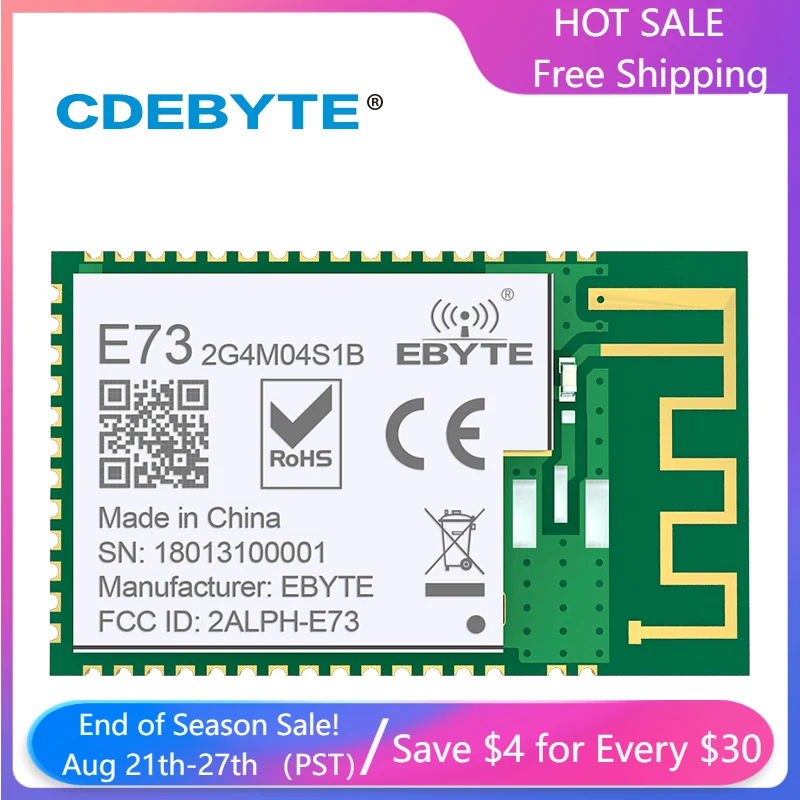 5 шт., беспроводной приемопередатчик nRF52832, 2,4 ГГц