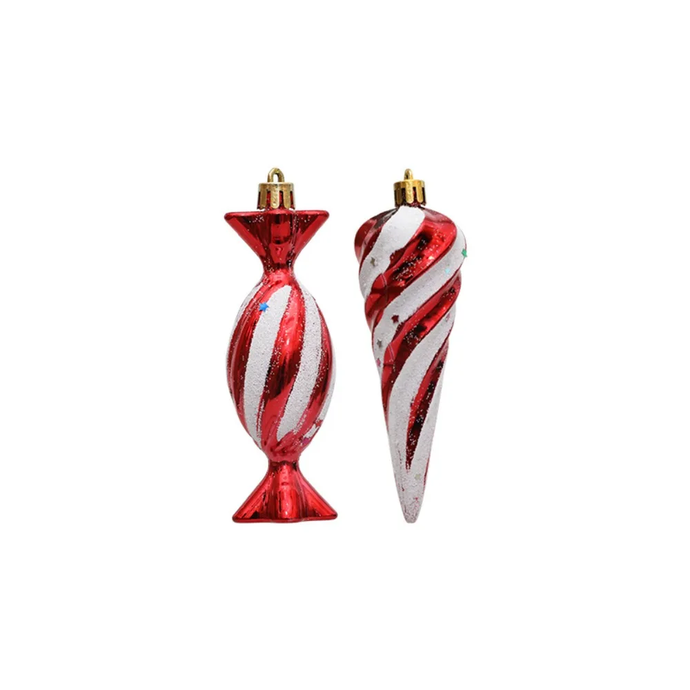 6 шт./кор. спиральные конфеты украшение для рождественской елки сделай сам