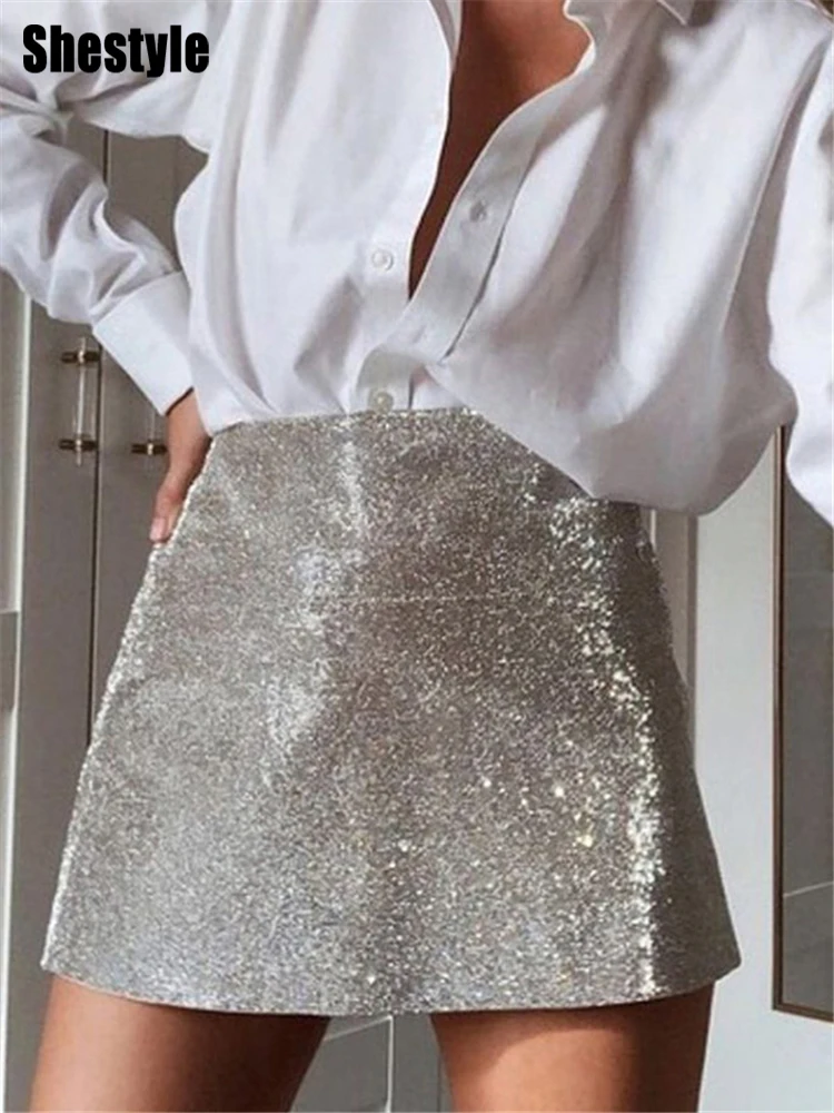 Женские готические юбки Shestyle с боковыми вырезами высокой талией на молнии сзади