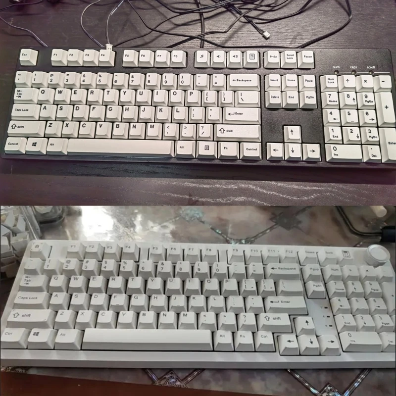 125 клавишных колпачков DyeSub Cherry 1 25U 5U Shifts 6 Пробелы для 61–108 клавиш H8WD