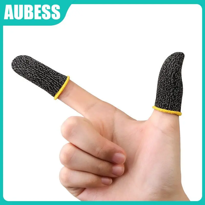 

Lightweight Thumb Fingertip Sleeves Sweatproof Finger Cots Fiber Ultra-thin Mobile Screen Game Controller Gaming Accessorie