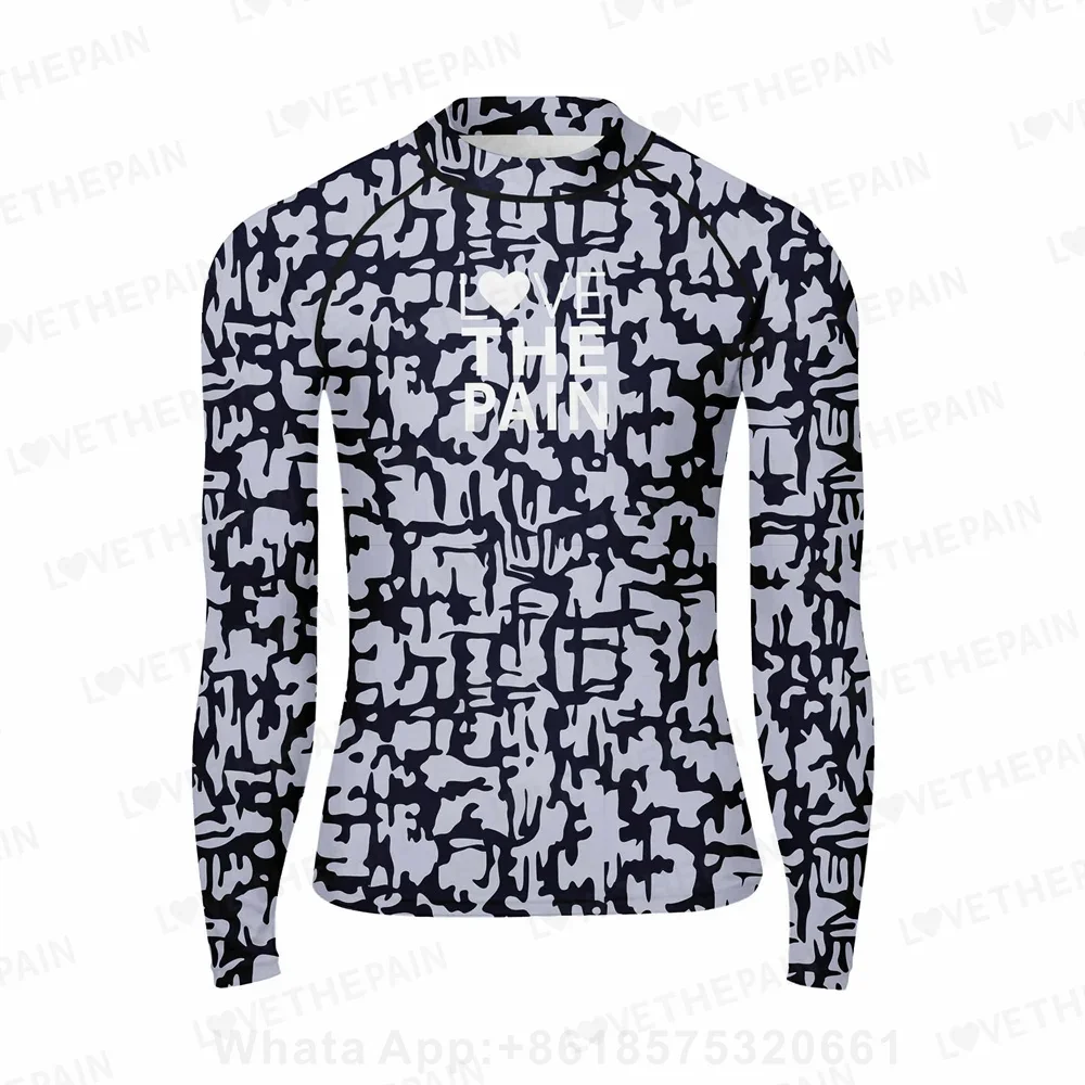 

Мужская спортивная футболка с длинным рукавом, с защитой от УФ-лучей