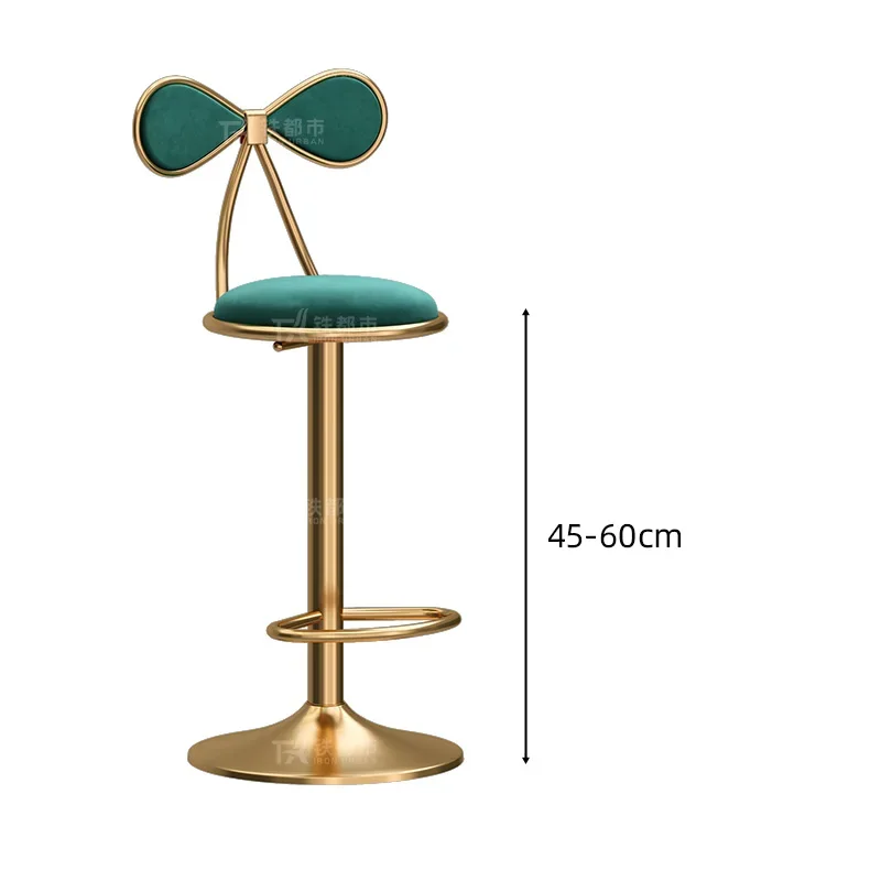 Барный стул с подголовником салонный в скандинавском стиле современные табуреты