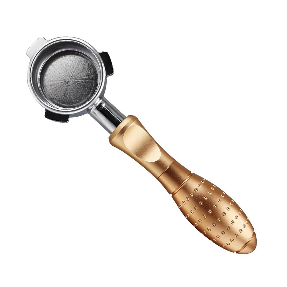 

54 мм портативный фильтр для кофе без дна для Breville 870/878/880, фильтрующая корзина, аксессуары для эспрессо, золотой