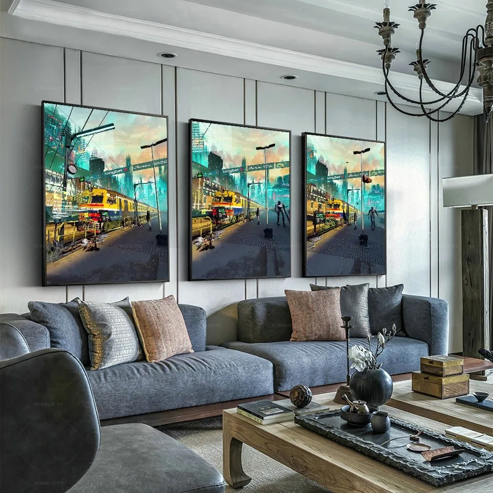 

Forbeauty, добро пожаловать в год 2233, цифровая печать на холсте с распылителем, водонепроницаемая и может использоваться вне картин маслом