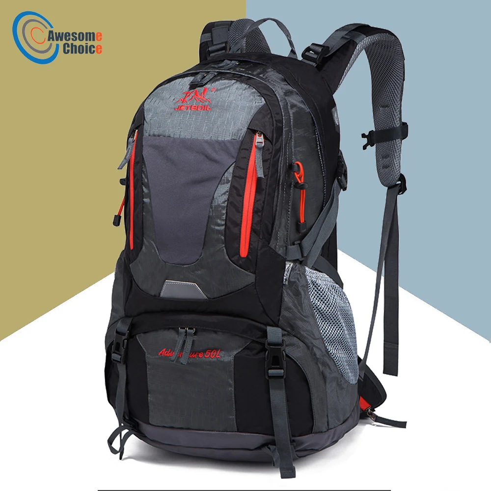 

50L Waterproof Climbing Backpack Rucksack Outdoor Sports Bag Travel Backpack Camping Hiking Backpack Women Trekking Bag For Men