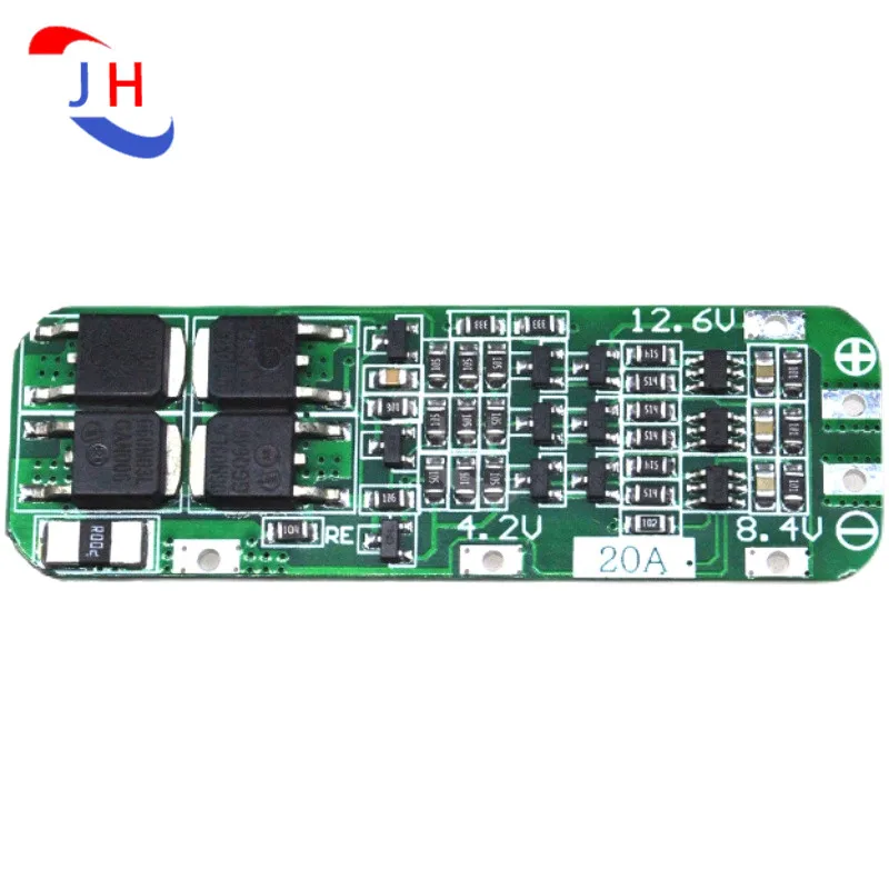 

1/5 шт. 3S 20A литий-ионная батарея 18650 зарядное устройство PCB плата защиты BMS 12,6 V Cell 64x20x3,4 мм модуль 20A ток