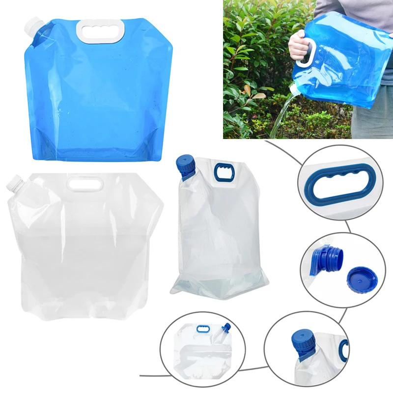 

5/10/15L Foldable Water Bag Portable Folding Collapsible Car Drinking Carrier Container Kit Camping BBQ Hiking Sports Water Tank